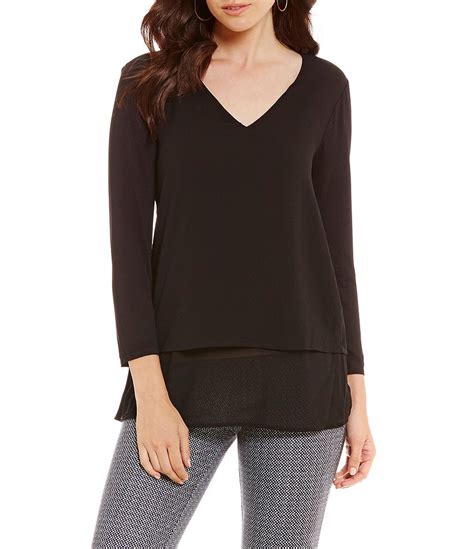 pink michael michael kors ines pleated sleeve knit top|Michael Kors black.